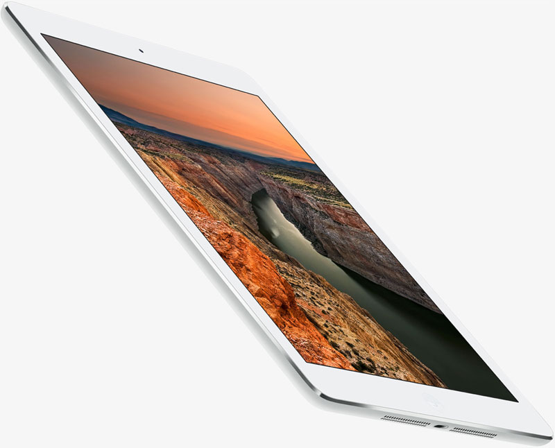 Left bottom view of the iPad Air